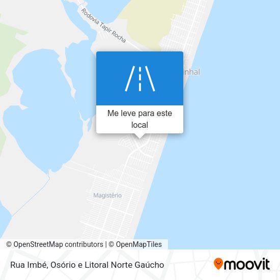 Rua Imbé mapa