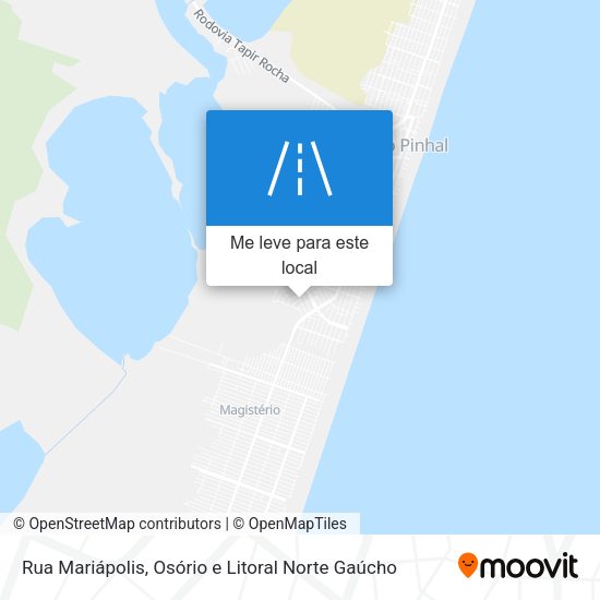 Rua Mariápolis mapa