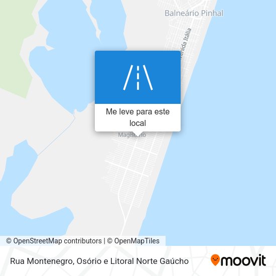 Rua Montenegro mapa