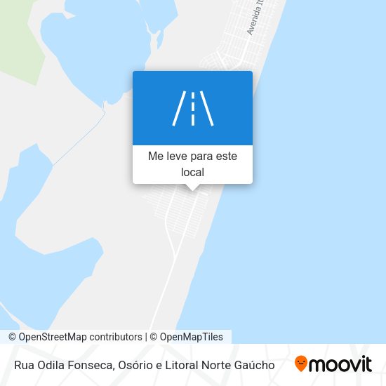 Rua Odila Fonseca mapa