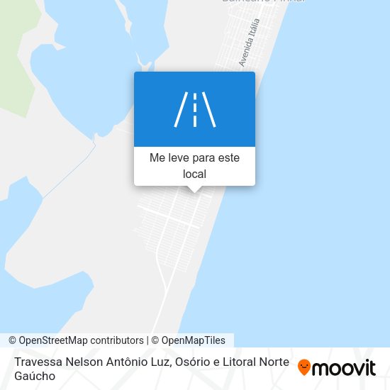 Travessa Nelson Antônio Luz mapa