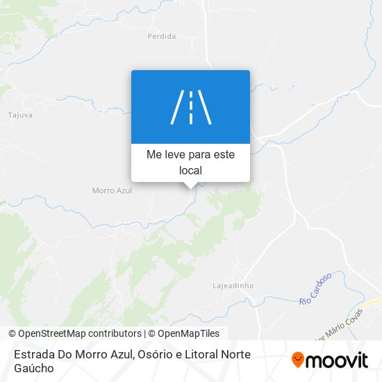 Estrada Do Morro Azul mapa