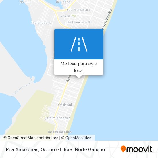 Rua Amazonas mapa