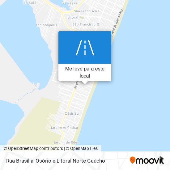 Rua Brasília mapa