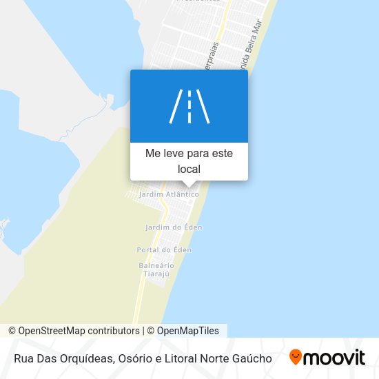 Rua Das Orquídeas mapa