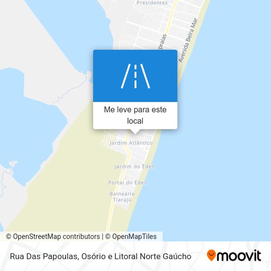 Rua Das Papoulas mapa