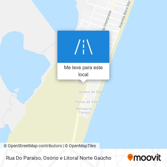 Rua Do Paraíso mapa