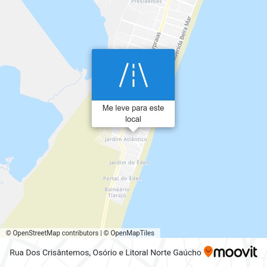 Rua Dos Crisântemos mapa