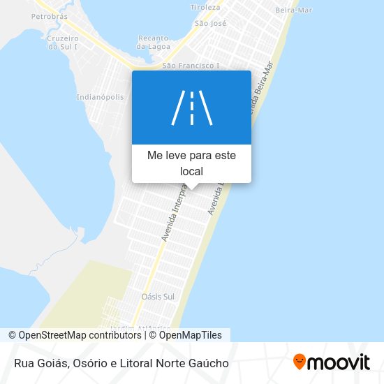 Rua Goiás mapa