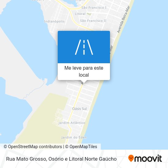 Rua Mato Grosso mapa