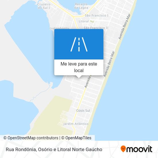 Rua Rondônia mapa