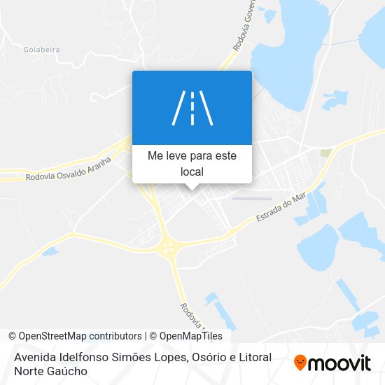 Avenida Idelfonso Simões Lopes mapa