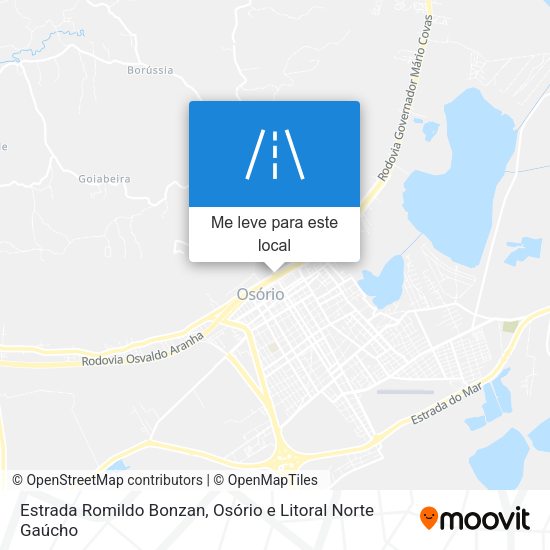 Estrada Romildo Bonzan mapa