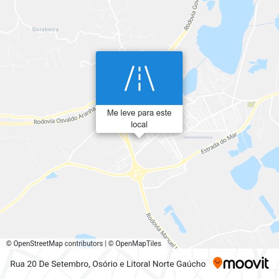 Rua 20 De Setembro mapa