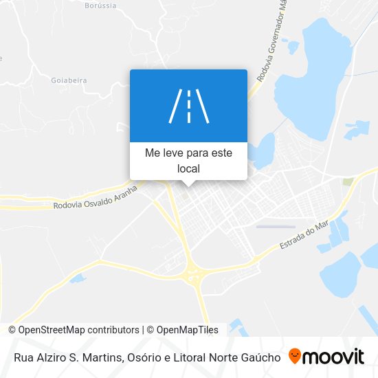 Rua Alziro S. Martins mapa