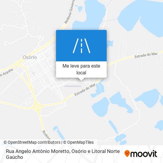 Rua Angelo Antônio Moretto mapa