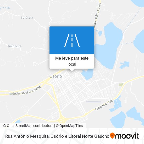 Rua Antônio Mesquita mapa