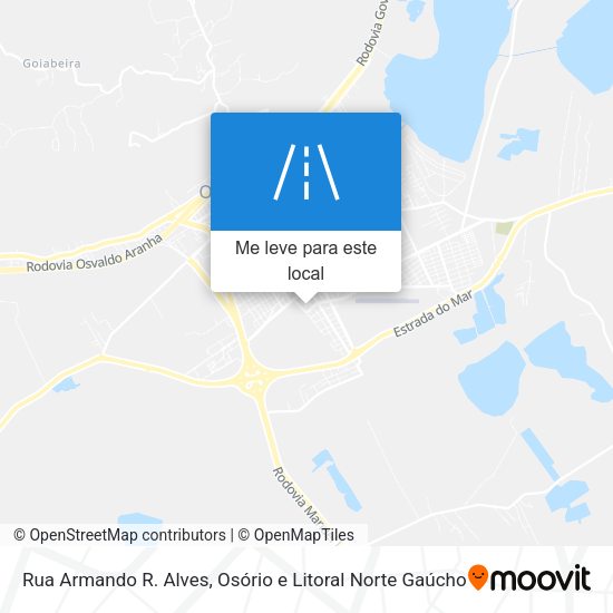 Rua Armando R. Alves mapa