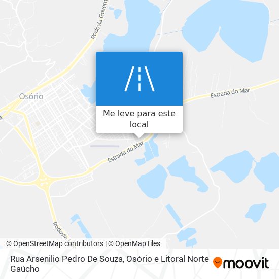 Rua Arsenilio Pedro De Souza mapa