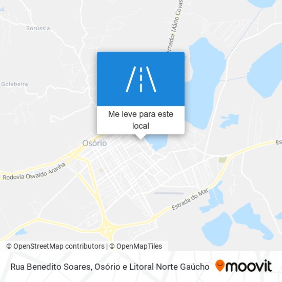 Rua Benedito Soares mapa