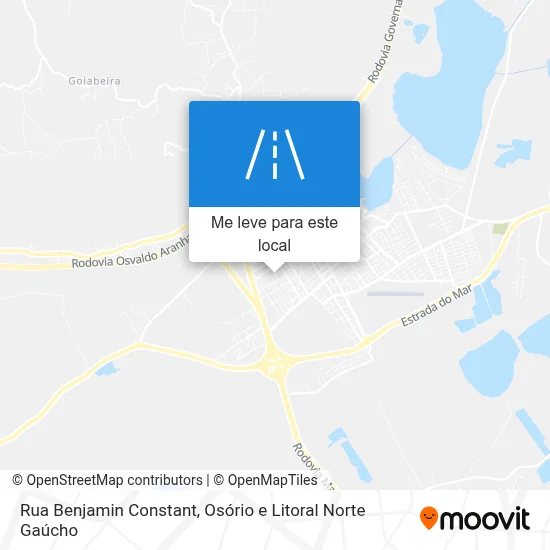 Rua Benjamin Constant mapa