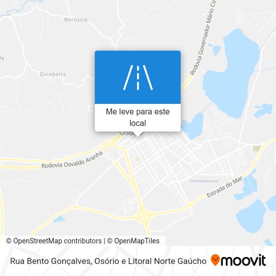 Rua Bento Gonçalves mapa