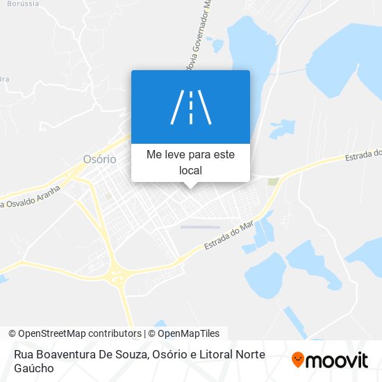 Rua Boaventura De Souza mapa