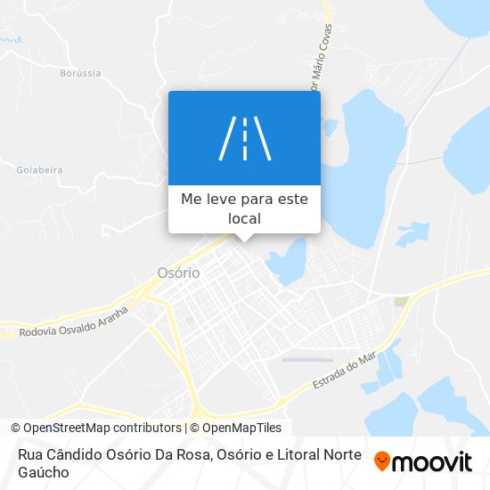 Rua Cândido Osório Da Rosa mapa