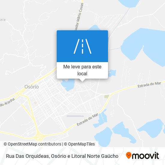 Rua Das Orquídeas mapa