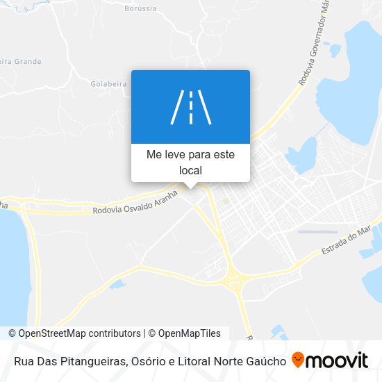 Rua Das Pitangueiras mapa