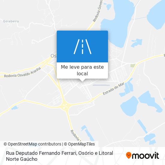 Rua Deputado Fernando Ferrari mapa