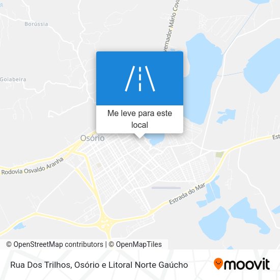 Rua Dos Trilhos mapa
