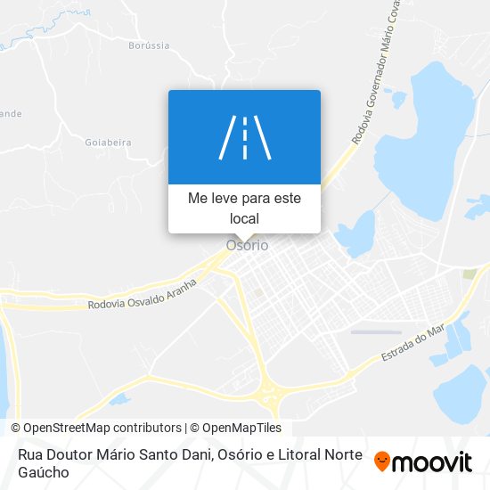 Rua Doutor Mário Santo Dani mapa