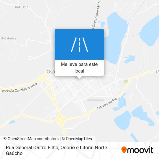 Rua General Daltro Filho mapa