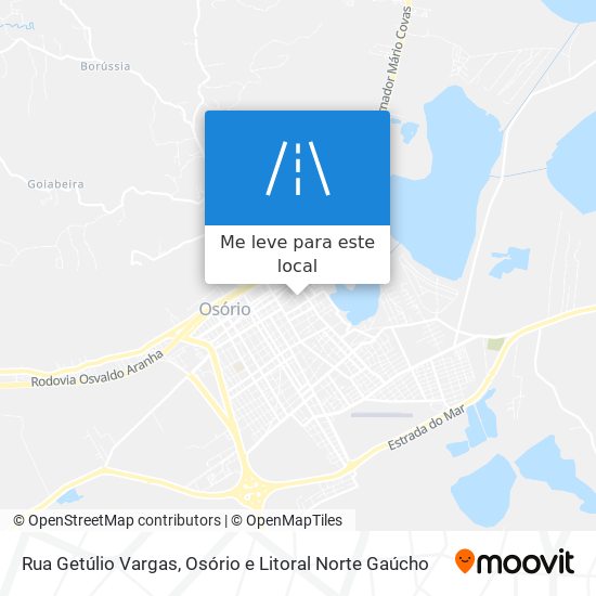 Rua Getúlio Vargas mapa