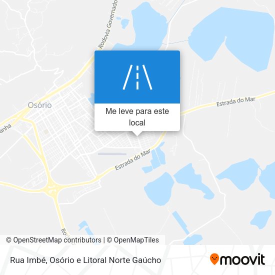 Rua Imbé mapa