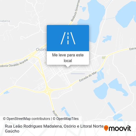 Rua Leão Rodrigues Madalena mapa