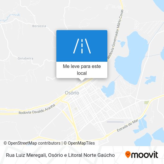 Rua Luiz Meregali mapa