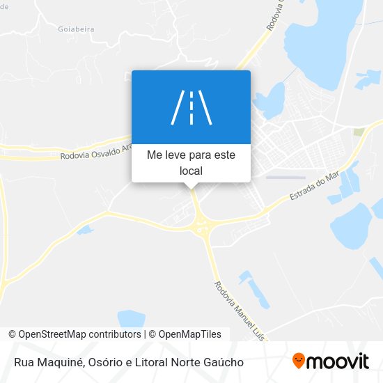Rua Maquiné mapa
