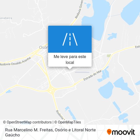 Rua Marcelino M. Freitas mapa