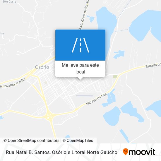 Rua Natal B. Santos mapa