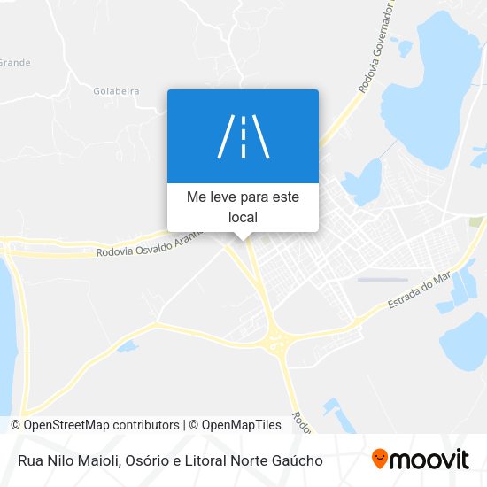 Rua Nilo Maioli mapa