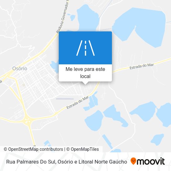 Rua Palmares Do Sul mapa