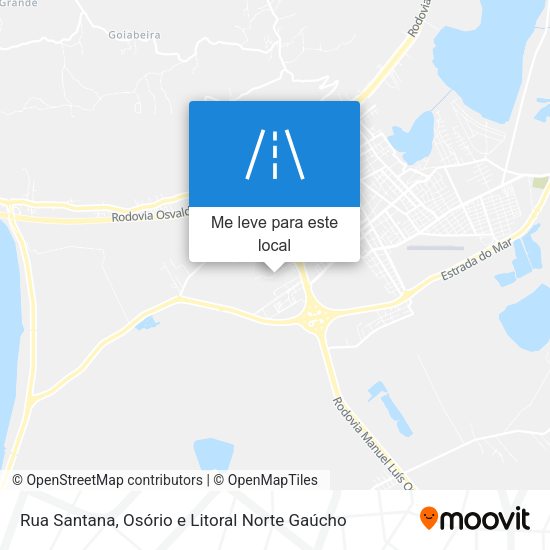 Rua Santana mapa