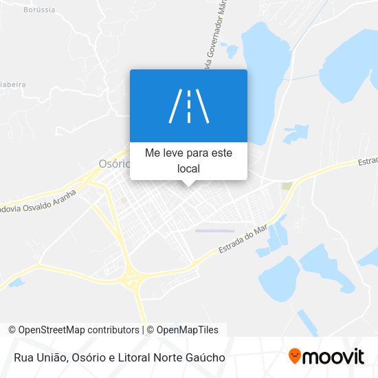 Rua União mapa
