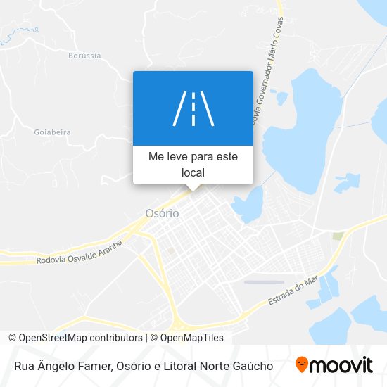 Rua Ângelo Famer mapa