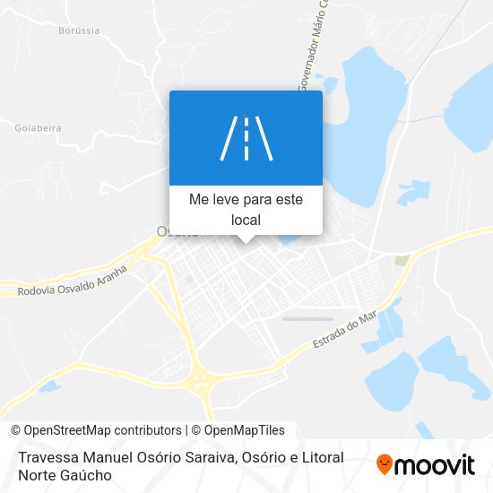Travessa Manuel Osório Saraiva mapa
