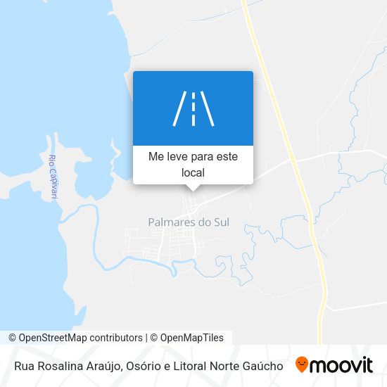 Rua Rosalina Araújo mapa