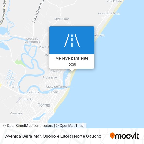 Avenida Beira Mar mapa