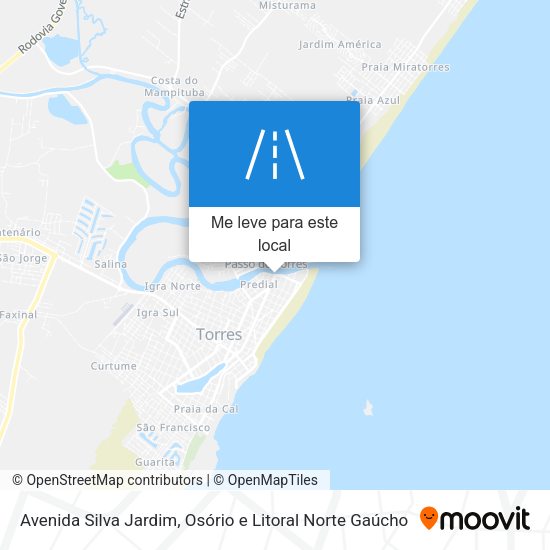 Avenida Silva Jardim mapa